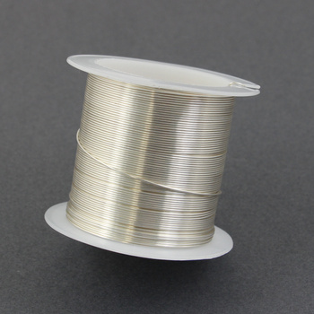 Drut miedziany SILVER posrebrzany 0,8mm [szpula 14m]