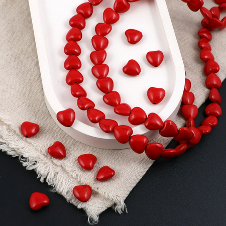 Howlit czerwony serce 12mm