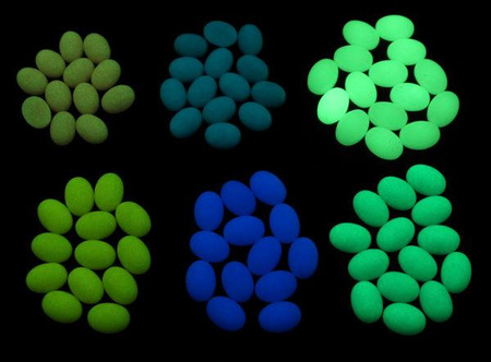 Kaboszon fluorescencyjny owal łososiowy 16x12mm