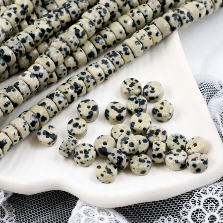 Jaspis dalmatyński dysk gładki 7x4mm 