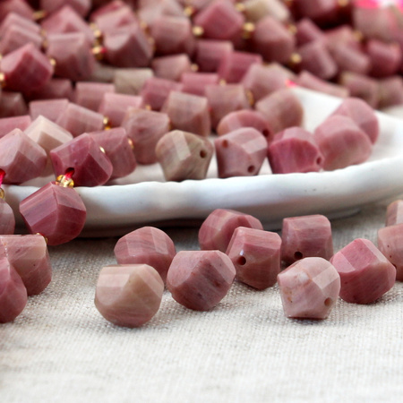 Rodonit kula twist fasetowana 10mm