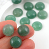 Kaboszon awenturyn zielony moneta 12mm