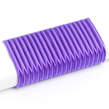 Sznurek sutasz chiński 3mm fioletowy [1 metr]