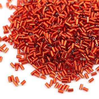 Toho Bugle #1 Silver-Lined Siam Ruby 3mm [5g]