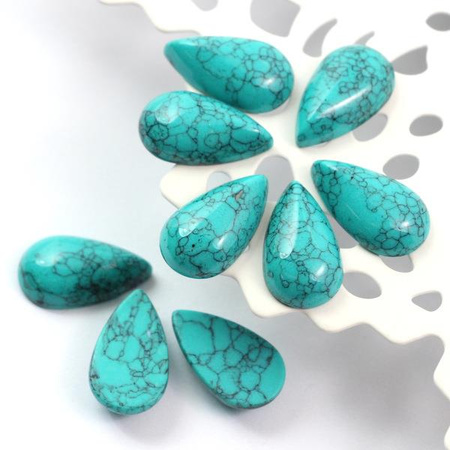 Kaboszon syntetyczny łezka 18x10mm