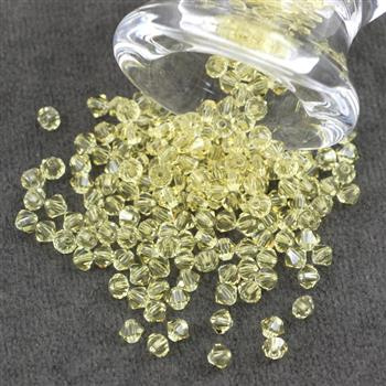 Preciosa Bicone Bead Rondelle Jonquil 4mm [20szt]