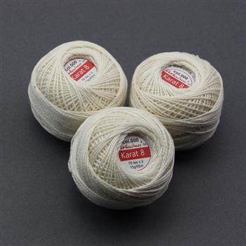 Kordonek Karat 8 kremowy 10g/65m