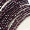 Granat kula fasetowana 4mm [sznur 38cm]