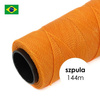 Sznurek do makramy brazylijski woskowany Tangerine 1mm [szpula 144m]
