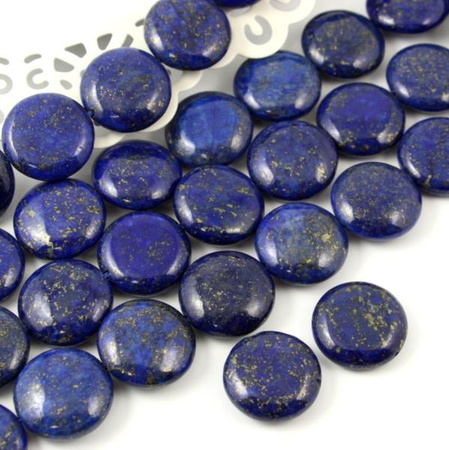 Lapis lazuli z pirytem moneta 20mm