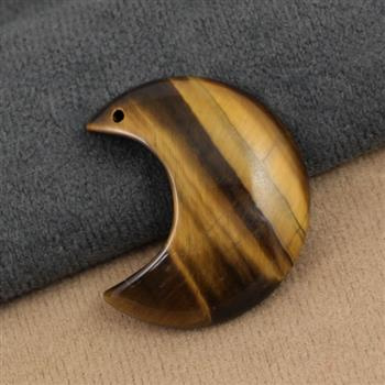 Tygrysie oko zawieszka księżyc 35mm