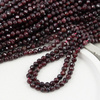 Granat kula fasetowana 5mm [sznur 39cm]