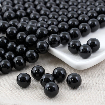 Turmalin czarny kula gładka 12mm