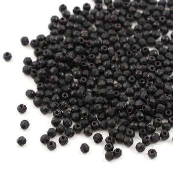 Fire Polish 2mm Jet Matted [80szt]