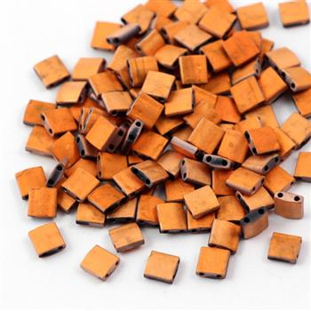 Miyuki Tila Beads 5x5x1,9mm Black Sunset Full Matted [30szt]