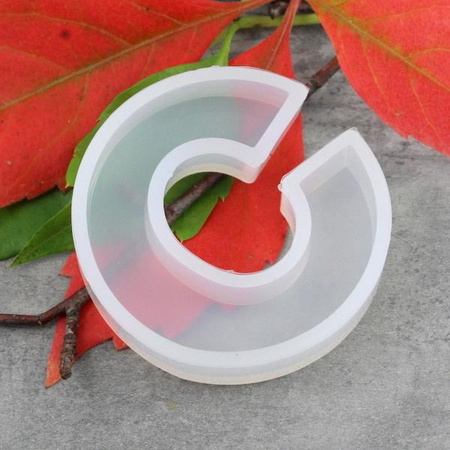 Forma silikonowa do odlewów z żywicy litera C 4cm