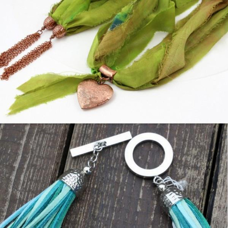 Tulejka metalowa młotkowana jasna srebrna 14mm