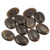 Kaboszon kocie oko owal brązowy 25x18mm