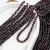 Granat kula fasetowana 4mm [sznur 39cm]