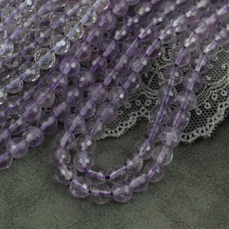 Ametyst kula fasetowana 8mm