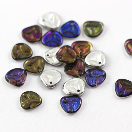 Rose Petals 8x7mm Crystal Bermuda Blue [10szt]