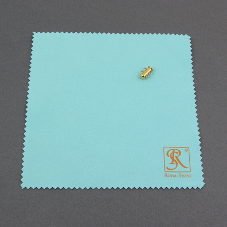 Ściereczka do czyszczenia srebra turkusowa z logo RS 17x17cm