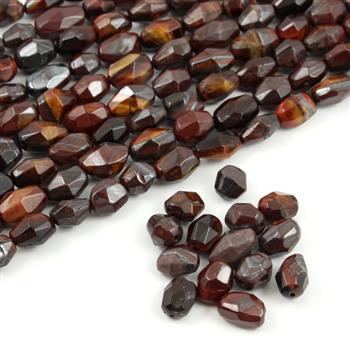 Bawole oko bryłka fasetowana 10x8mm