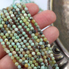 Chryzopraz kula fasetowana 3,5mm [sznur 39cm]