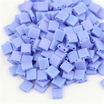 Miyuki Tila Beads 5x5x1,9mm Opaque Periwinkle Matted AB [30szt]