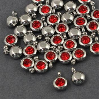 Stal szlachetna zawieszka w oprawie SR light siam 6mm