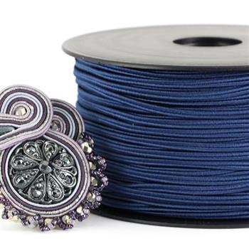 Sznurek sutasz acetat ITALY 2,5mm new denim [1metr]