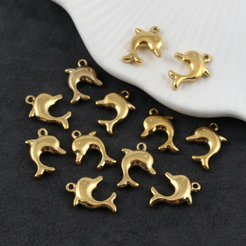 Zawieszka delfin stal szlachetna 15x12mm