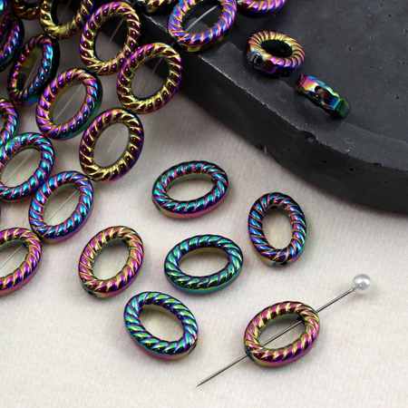 Hematyt tęczowy owal 15x11mm