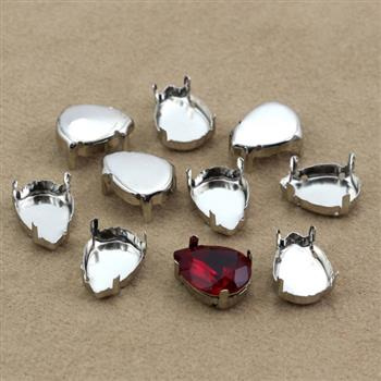 Oprawa do przyszywania - koszyczek łezka 14x10mm