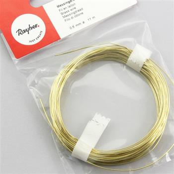 Rayher Drut mosiężny 0,6mm/11m
