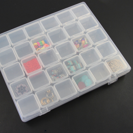 Organizer z 30 pojemnikami do przechowywania 21x17x3cm