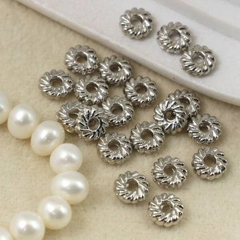 Przekładka metalowa oponka srebrna 8x3mm