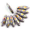Dagger Opaque Amethyst Marea Dots 5x16mm [6szt]