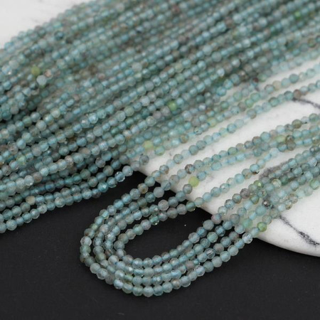 Apatyt kula fasetowana 3mm [sznur 39cm]