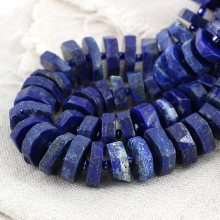 Lapis lazuli z pirytem dysk 15x2mm