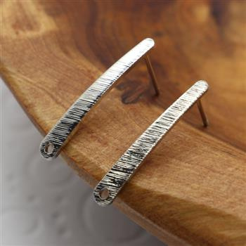 Bigle sztyfty pałeczki srebrne 25mm [1 para]