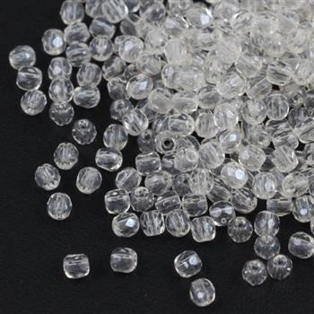 Fire Polish 4mm Crystal White Luster [20szt]