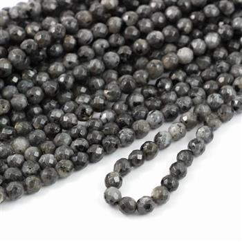 Larvikit kula fasetowana 6mm [sznur 37cm]