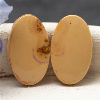 Kaboszony jaspis maligano 23x14x4mm [para]