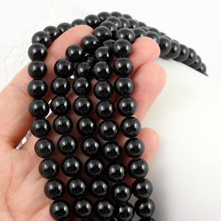 Turmalin czarny kula gładka 12mm