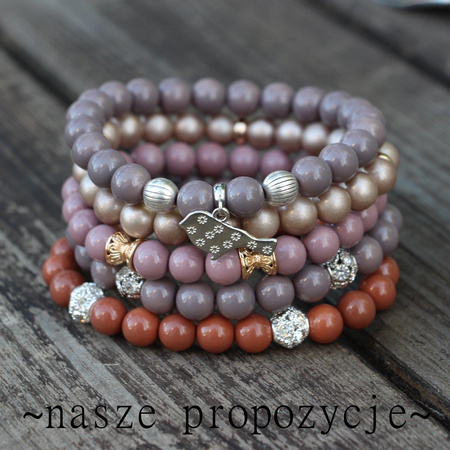 Koralik szklany kula szara 12mm