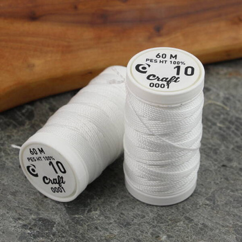 Supermocne nici Craft białe nr 10 [szpula 60m]