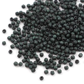 Fire Polish 2mm Saturated Metallic Suede Dark Forest [80szt]