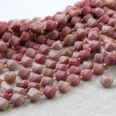 Rodonit kula twist fasetowana 10mm