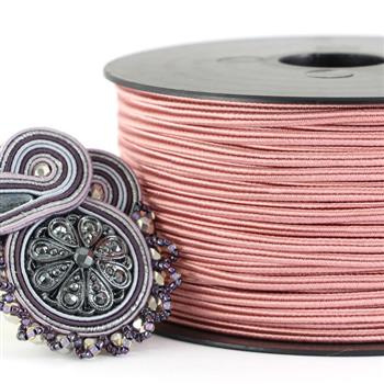 Sznurek sutasz acetat ITALY 2,5mm blush [1metr]